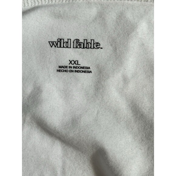 Wild Fable White Spaghetti Strap Bodysuit Women's Size XXL NWOT - Picture 3 of 7